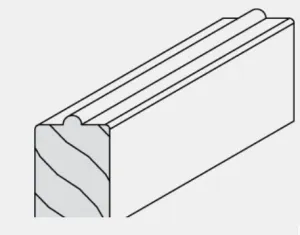 116 Wood Lower Section for Sill Cover For Hurd Awnings and Casements