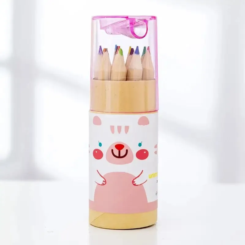 3-Pack: 12-Color Cute Pencils Creative Stationery Cute Bear