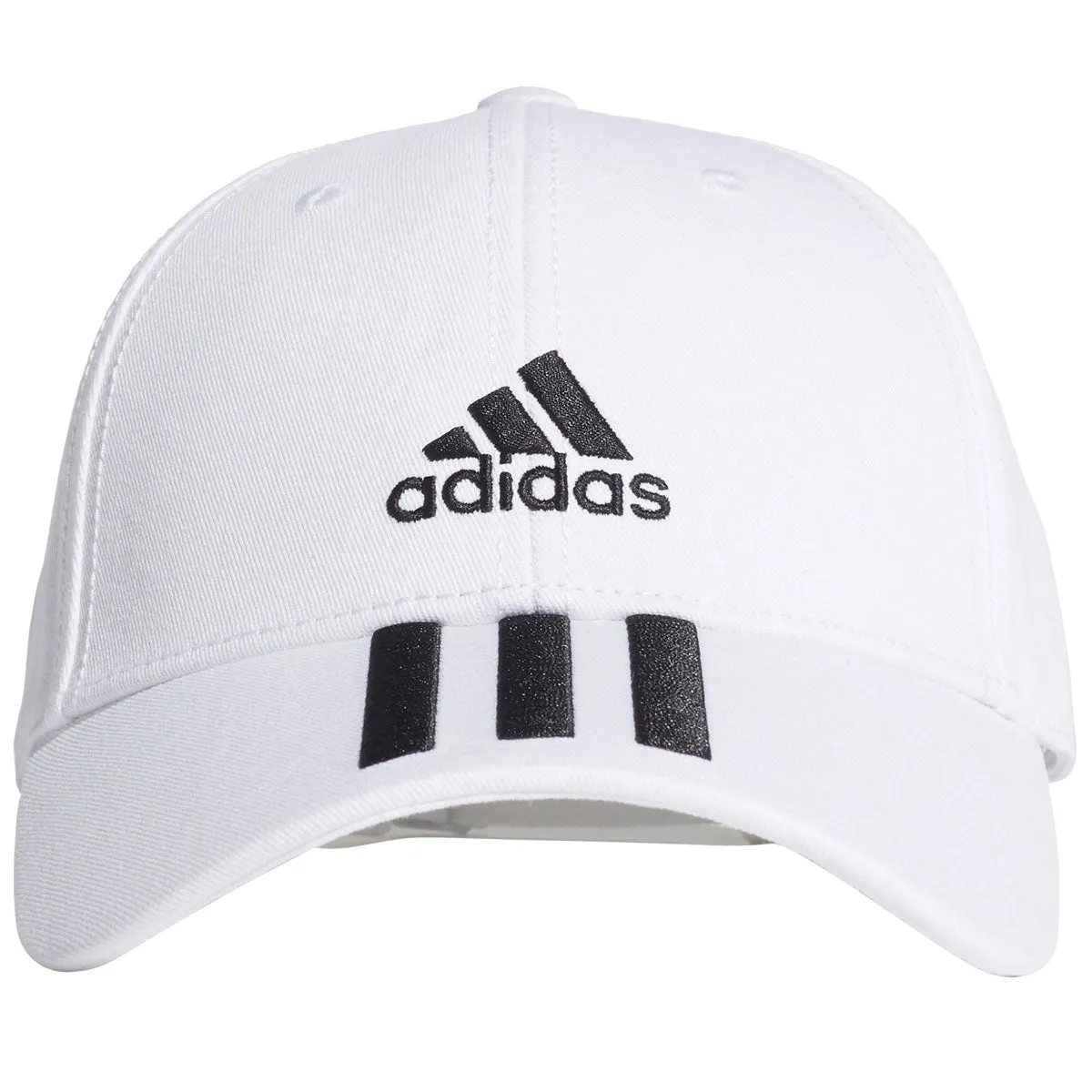 adidas 3 Stripe Cap CT - Adult - White/Black/Black