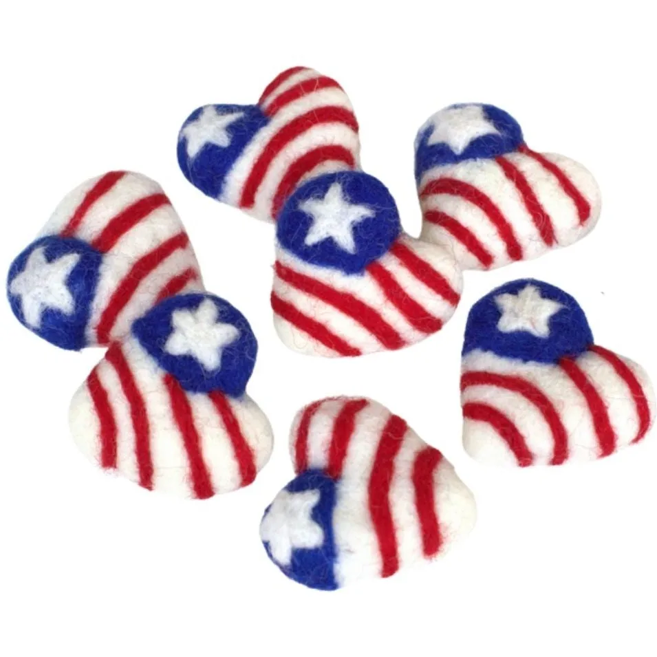 American Flag Hearts- Fourth of July