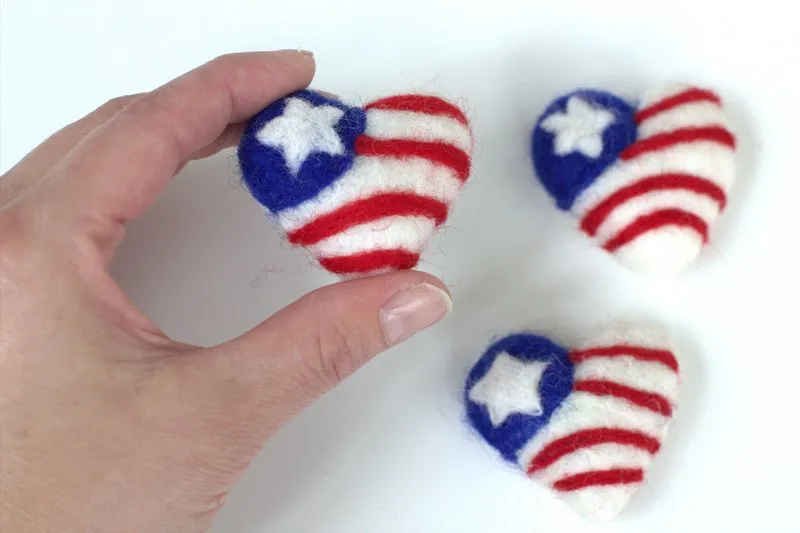 American Flag Hearts- Fourth of July