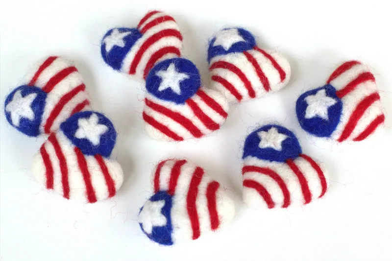 American Flag Hearts- Fourth of July