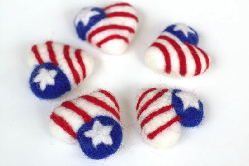 American Flag Hearts- Fourth of July