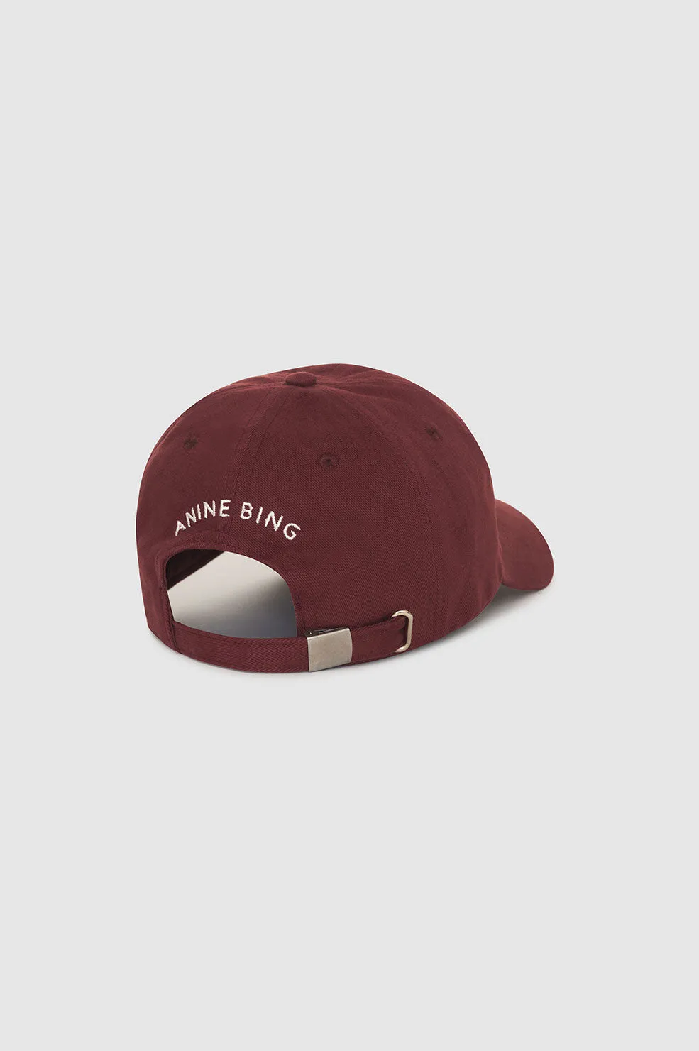 Anine Bing - Jeremy Baseball Cap LA in Dark Cherry