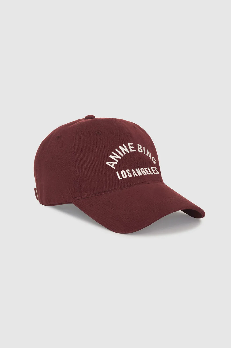 Anine Bing - Jeremy Baseball Cap LA in Dark Cherry