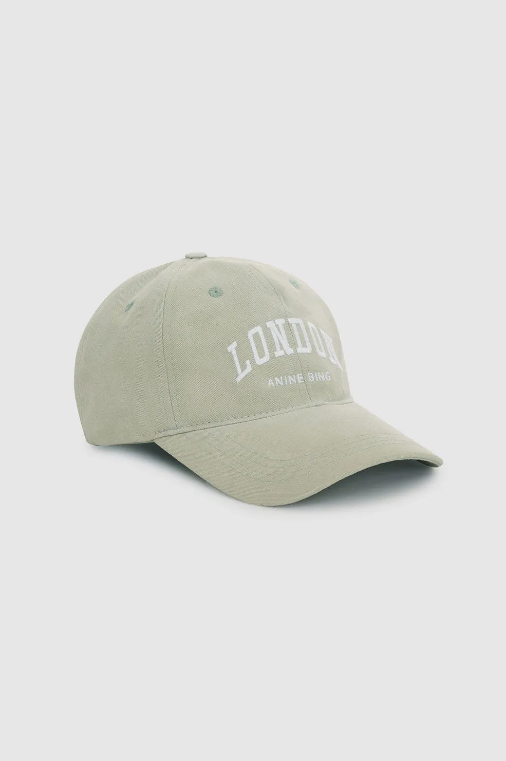 Anine Bing - Jeremy Baseball Cap University London in Wash Faded Seafoam