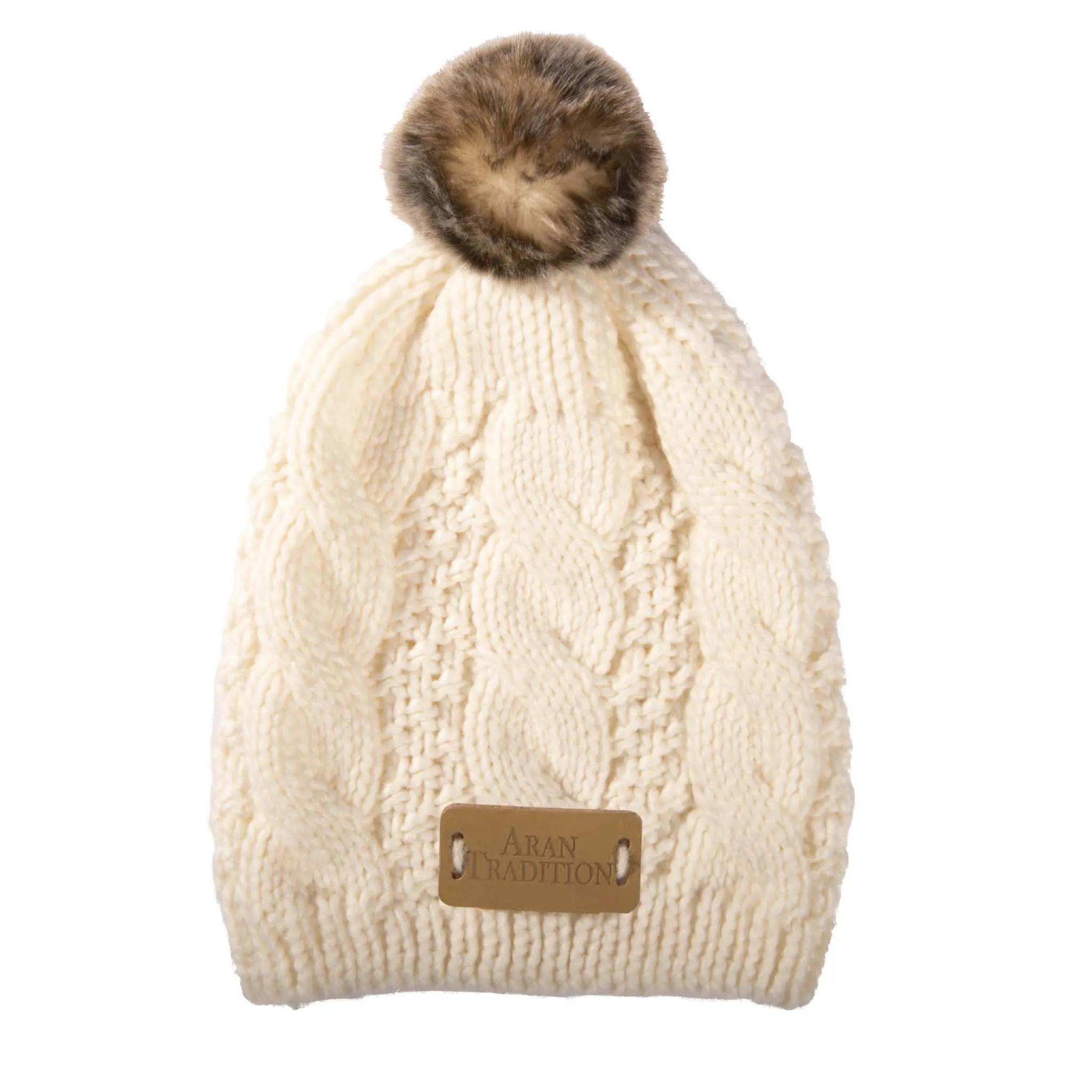 Aran Junior Cable Tammy Hat