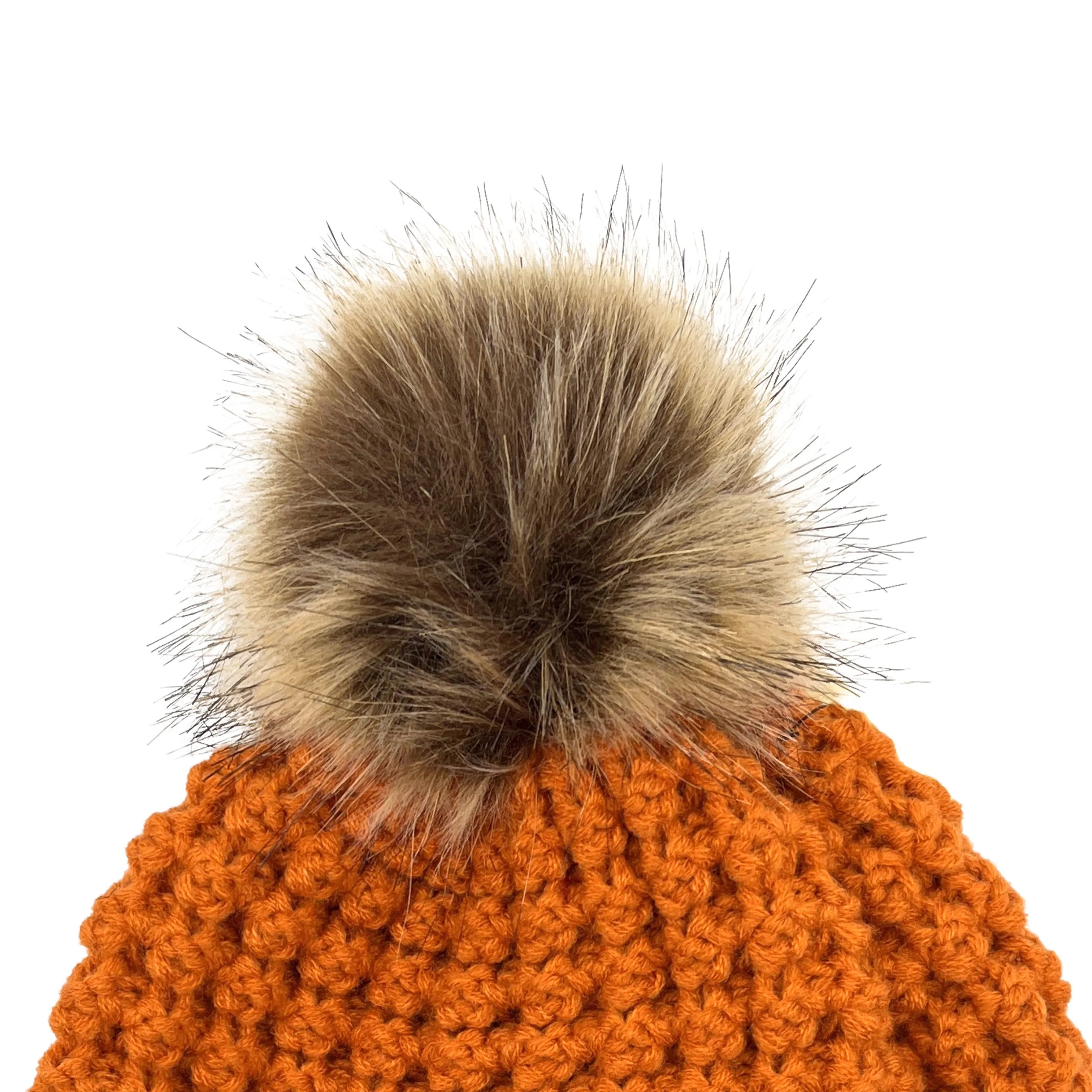 Aran Popcorn Stitch Bobble Hat