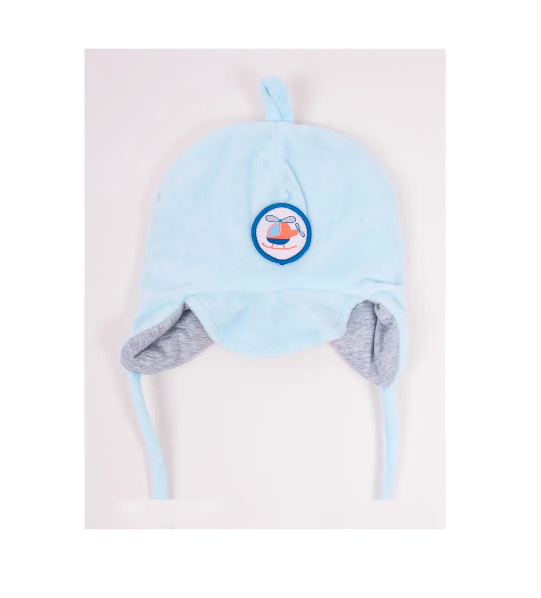 Baby Boy Plush Hat Blue Newborn