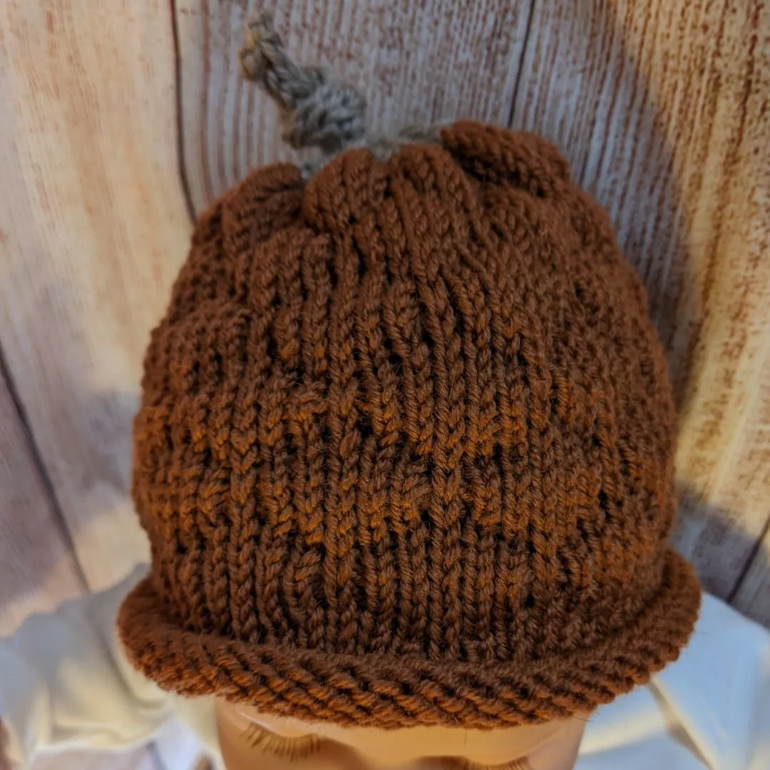 Baby Bumpy Acorn Hat - Merino wool