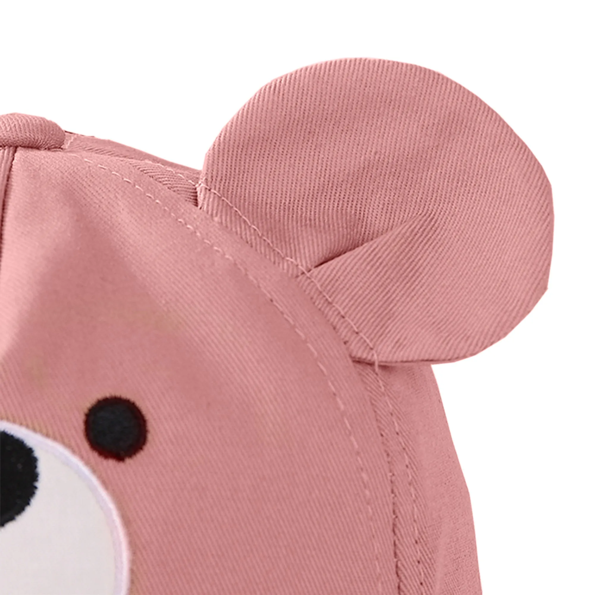 Babymoon Cotton Baby Kids Boys Girls Summer Cap Bear Design | 0-4 Years | Pink