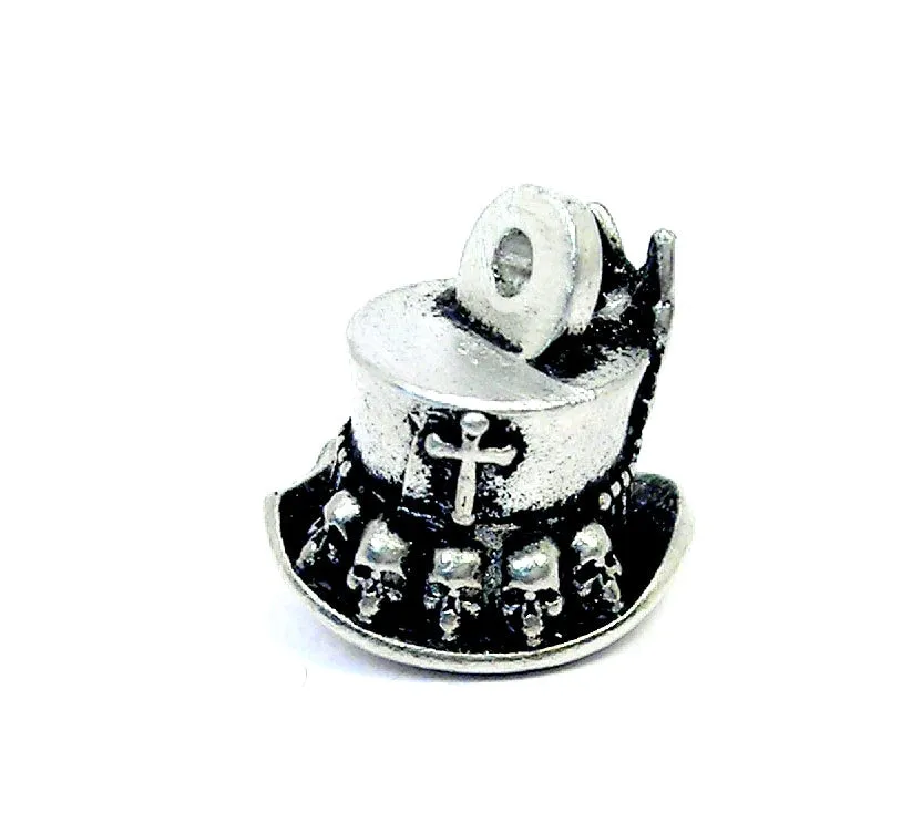 Baron Samedi top hat Voodoo with NOLA tab Charm Necklace