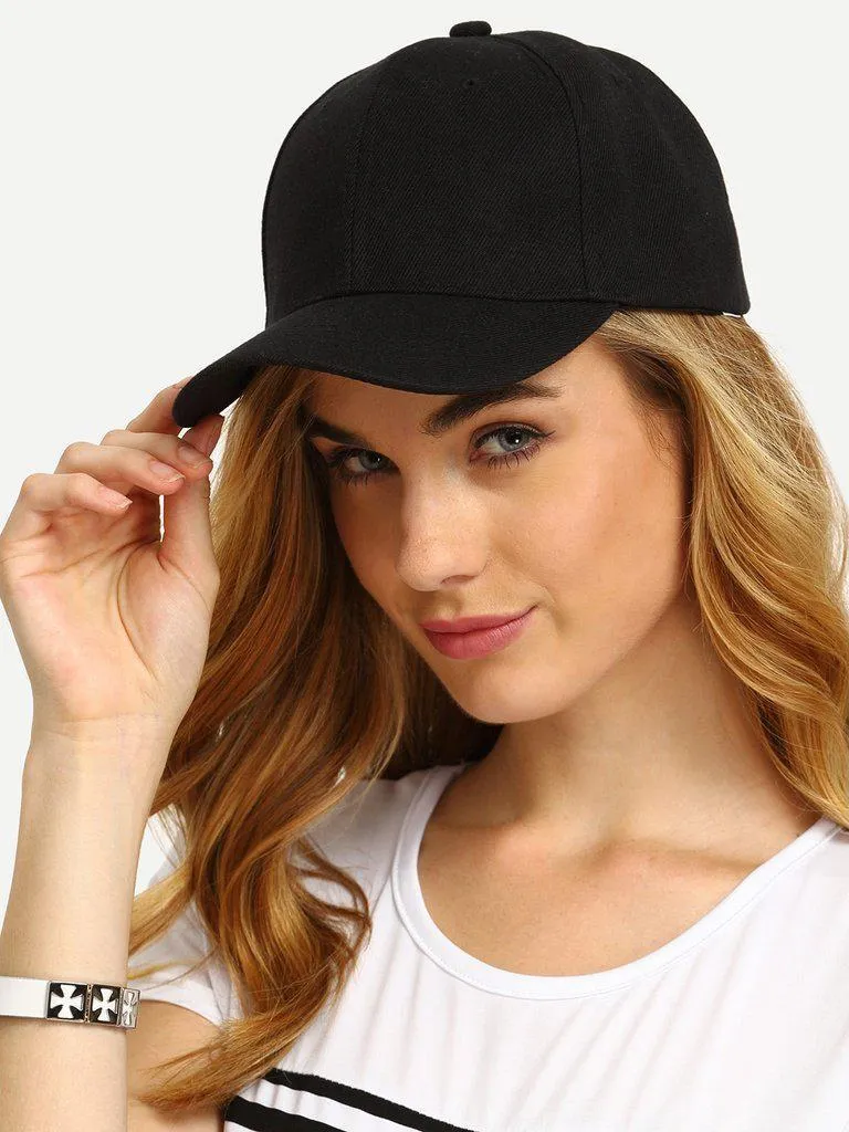 Black Simple Baseball Cap