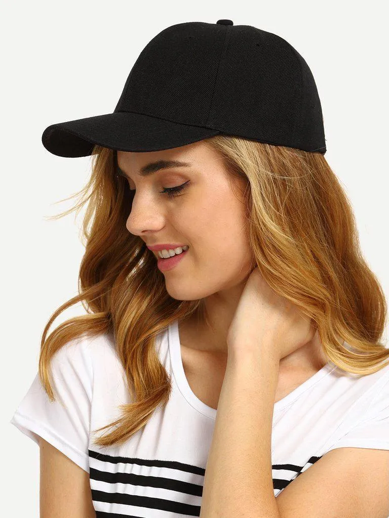 Black Simple Baseball Cap