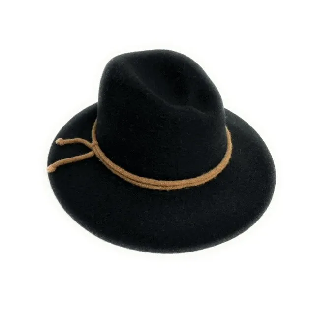 Boiled Wool Fedora Brim Hat