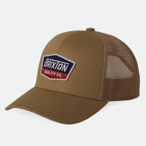 BRIXTON REGAL NETPLUS MP TRUCKER HAT KHAKI/KHAKI