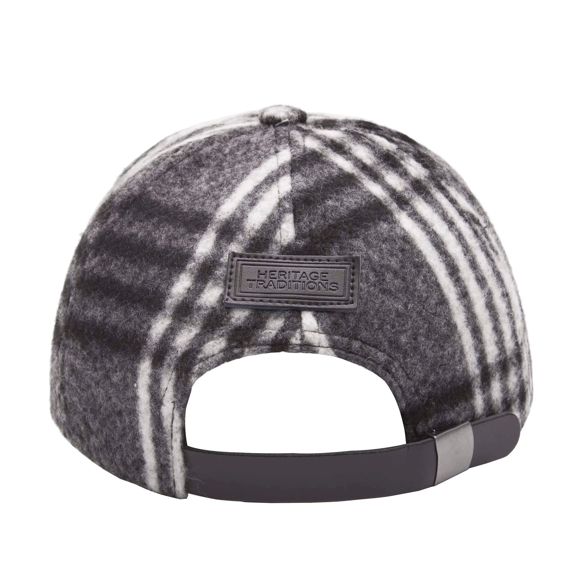 Brushed Check Baseball Cap