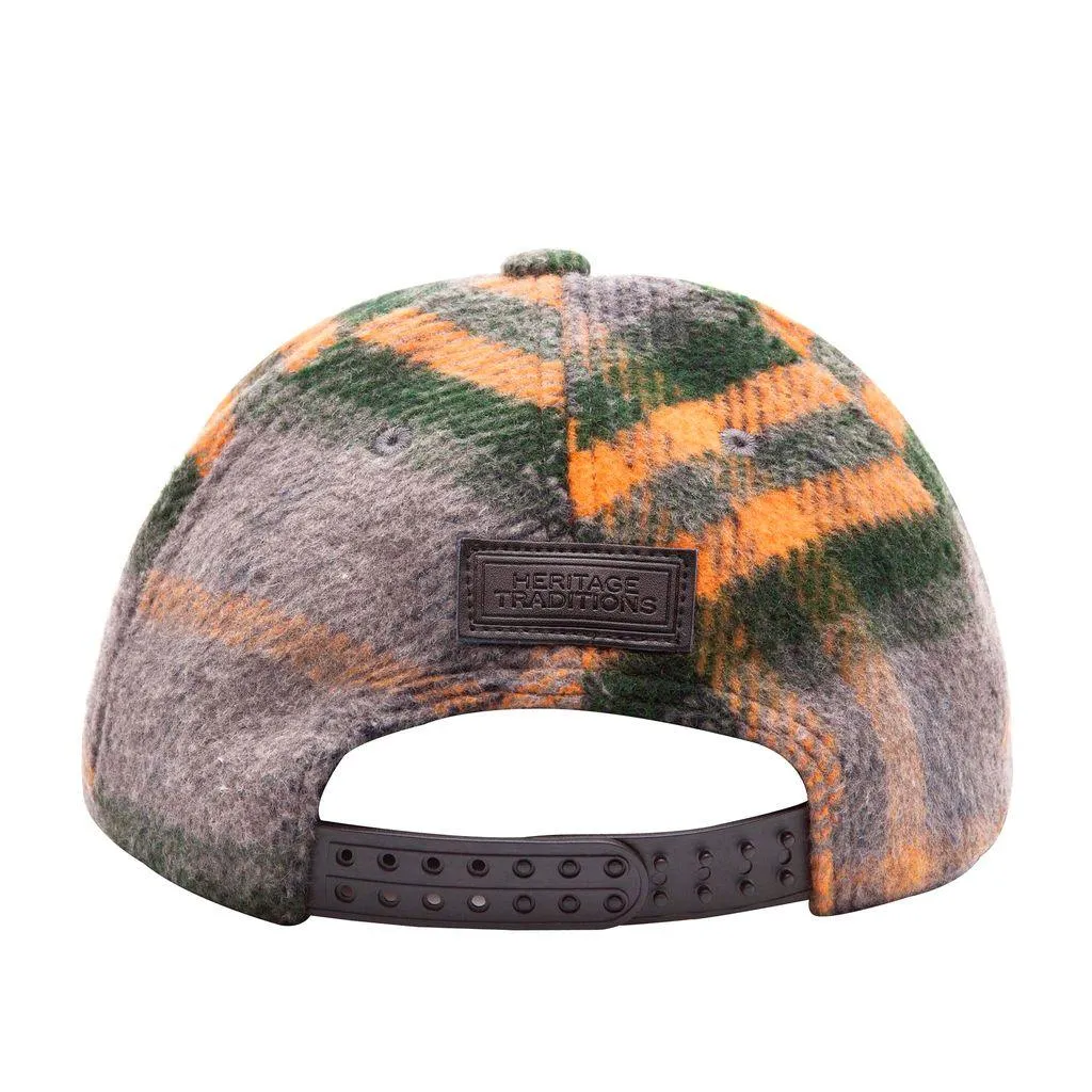 Brushed Check Baseball Cap