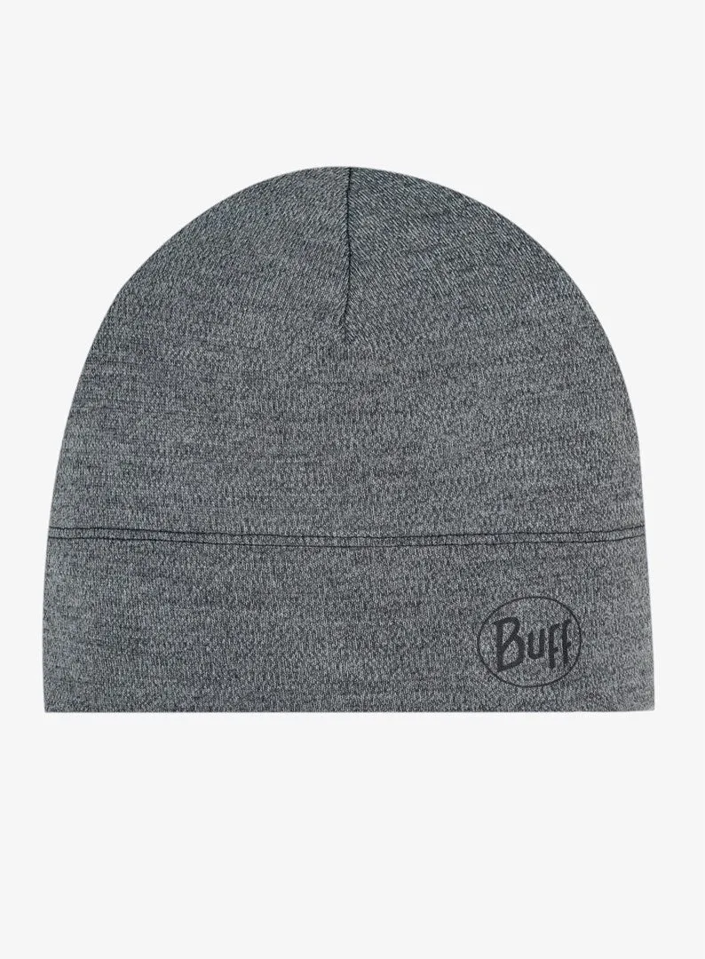 Buff Midweight Merino Wool Hat - Grey