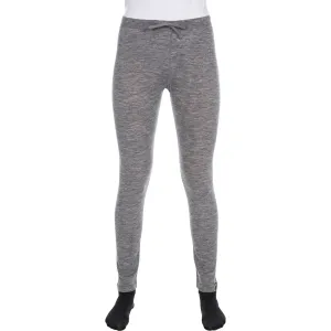 Chara Women's 100% Merino Wool Thermal Base Layer Trousers in Grey