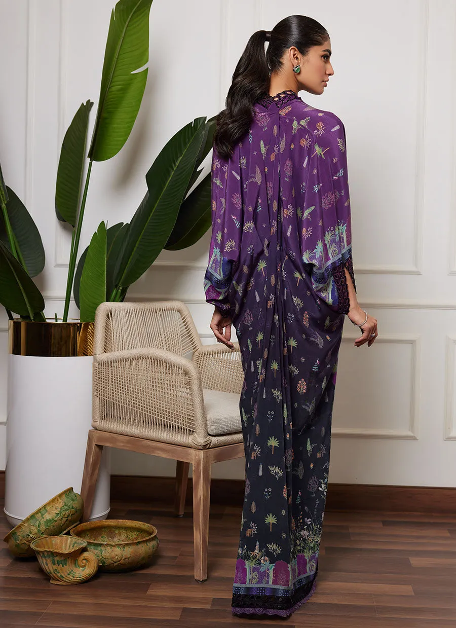 Chione Aubergine Kaftan