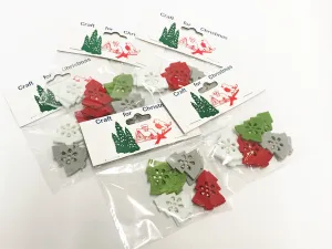 Christmas Craft Embellishment Stickers: Felt Tree