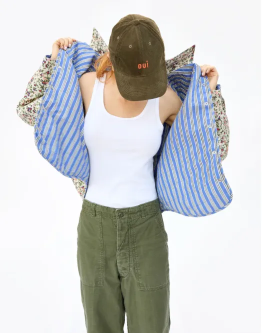 Clare V. Olive Corduroy Baseball Hat