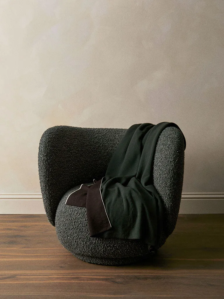 Classic Merino Wool Throw - Racing Green