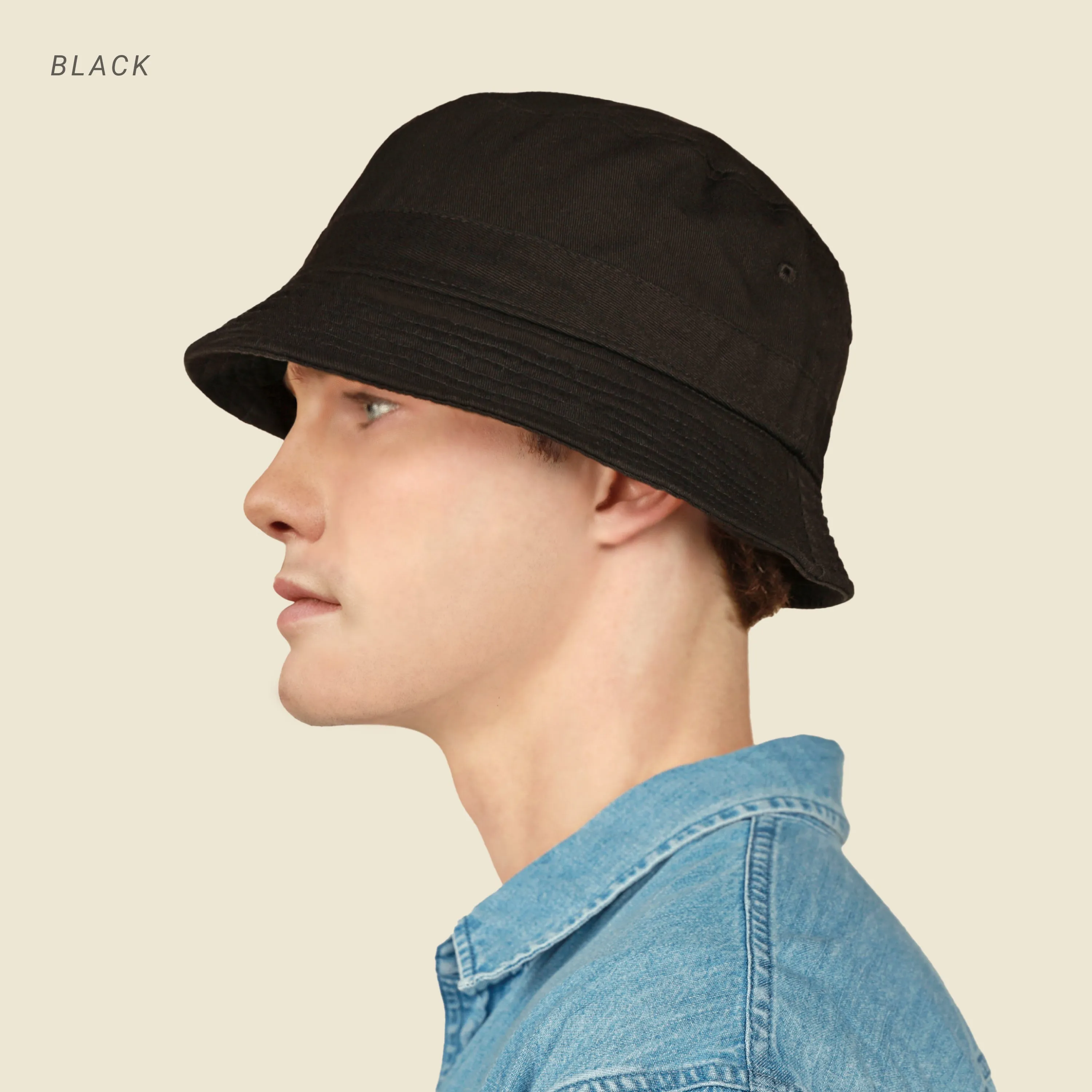 Classic Washed Cotton Bucket Hat