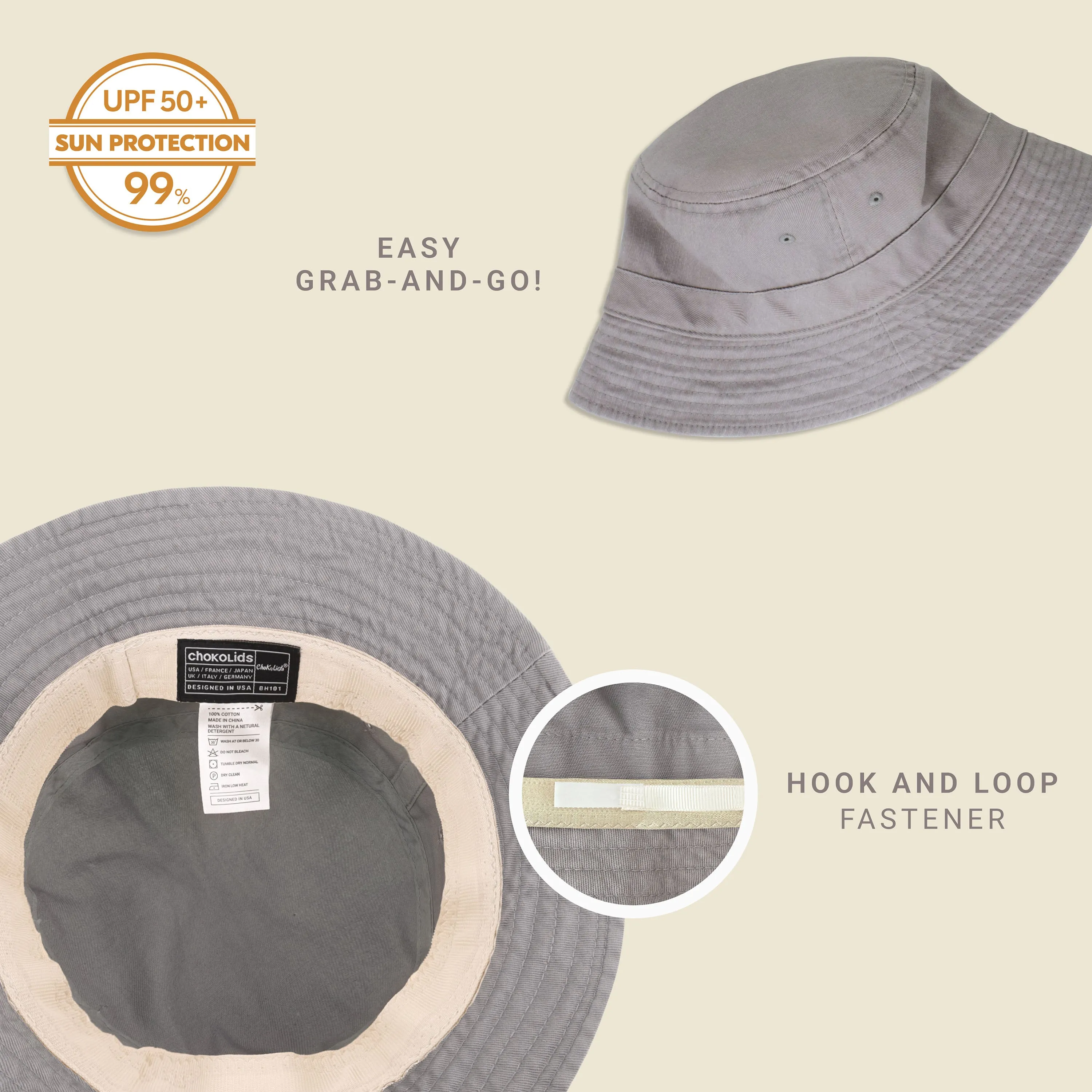 Classic Washed Cotton Bucket Hat