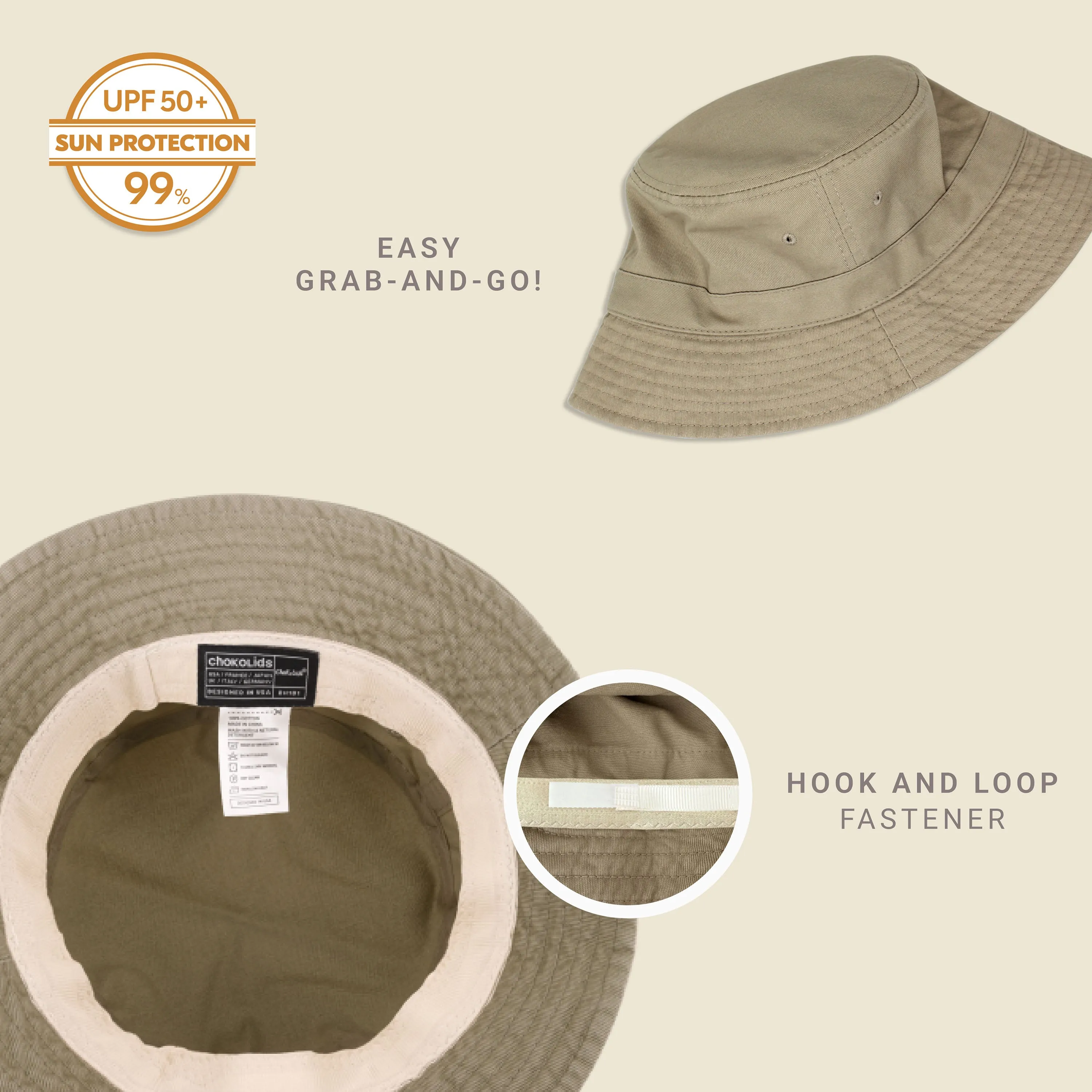 Classic Washed Cotton Bucket Hat