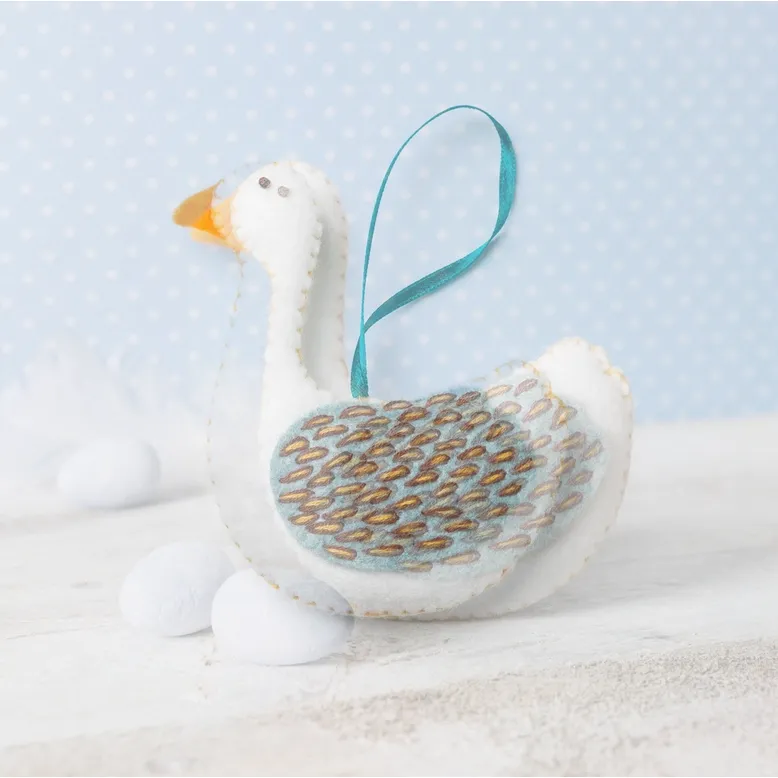 Corrine Lapierre | 12 Days of Christmas - Goose-a-Laying Mini Embroidery Kit