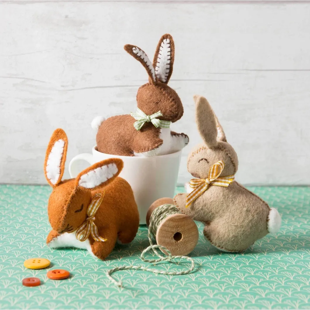 Corrine Lapierre ~ Wool Felt Craft Kit ~ Bunnies