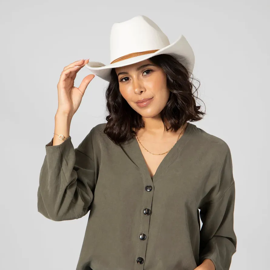 Cowboy Hat in Ivory