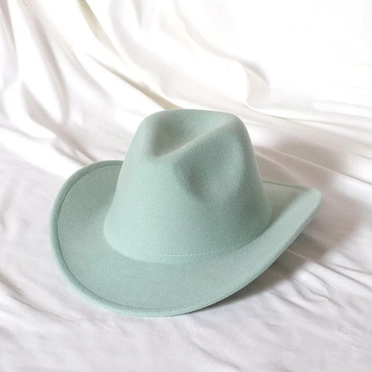 cowboy hat monochrome felt  Unisex