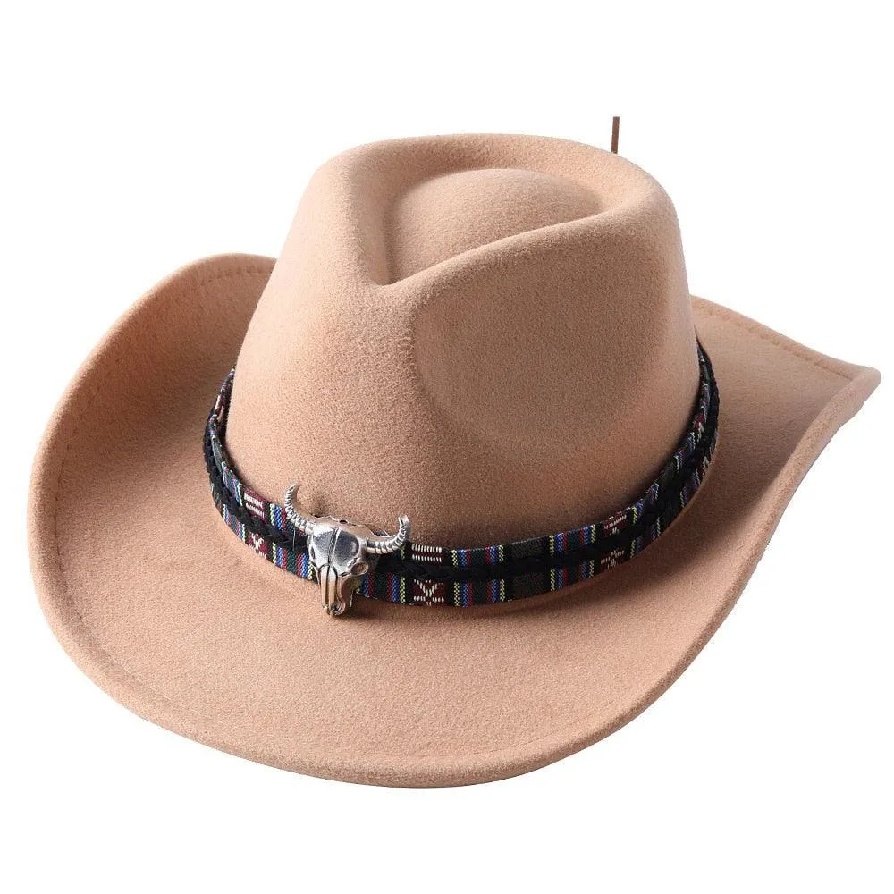 cowboy hat monochrome felt  Unisex