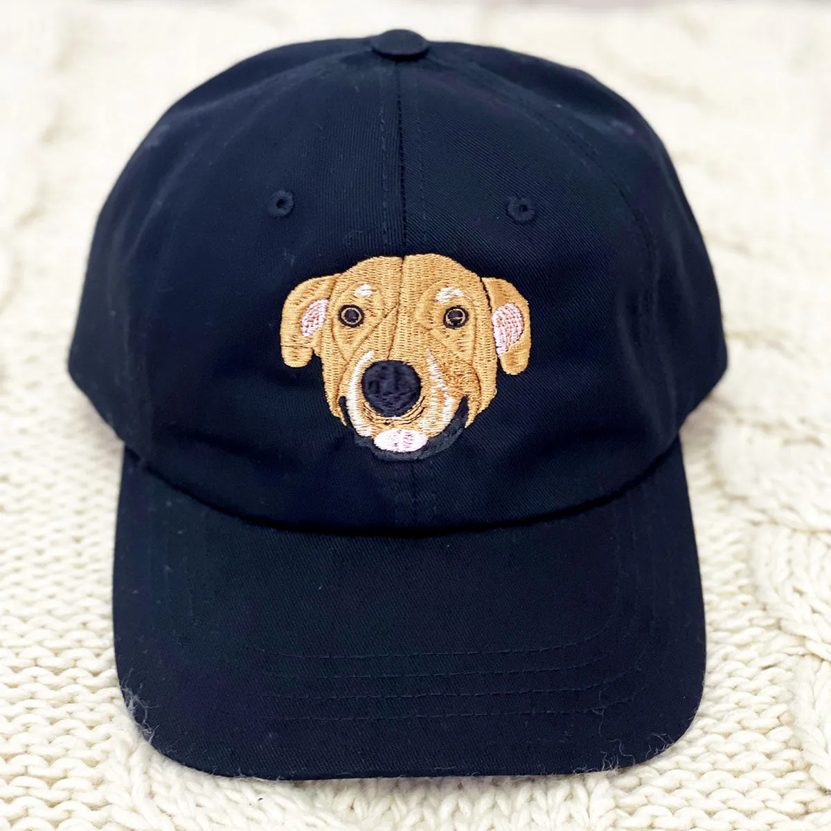 Custom Embroidered Pet Hat with Same Design