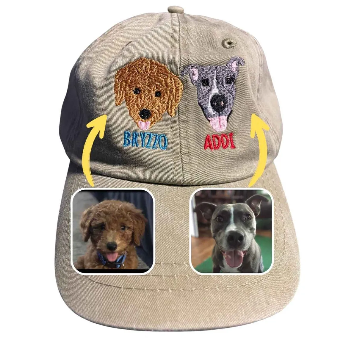 Custom Embroidered Pet Hat with Same Design