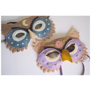 DelilahIris Designs ~ Floral Owl Mask Felt Sewing Kit