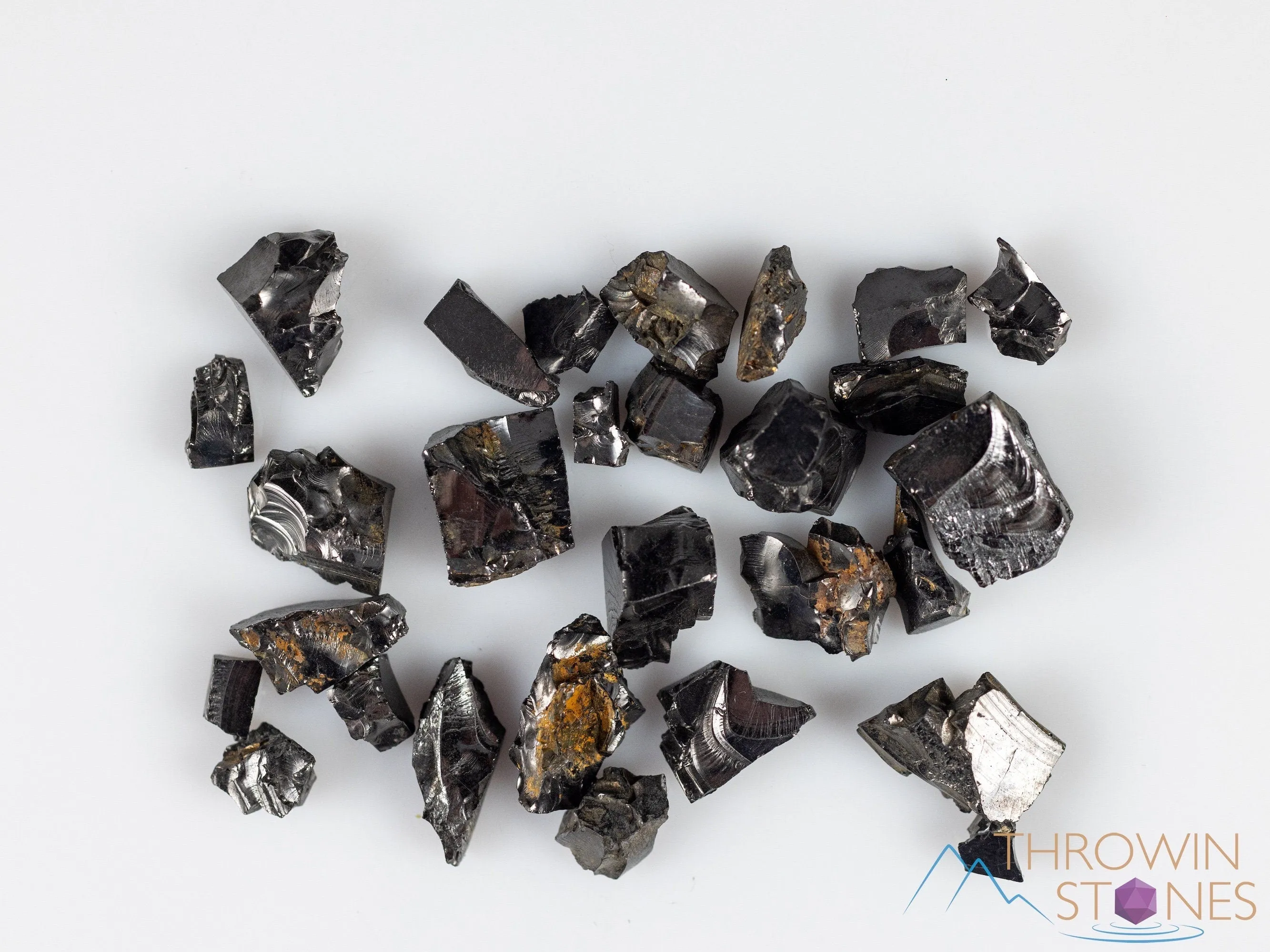 Elite NOBLE SHUNGITE Raw Crystal Chips from Raquirite, Colombia - Home Decor for EMF Radiation Protection, E1729