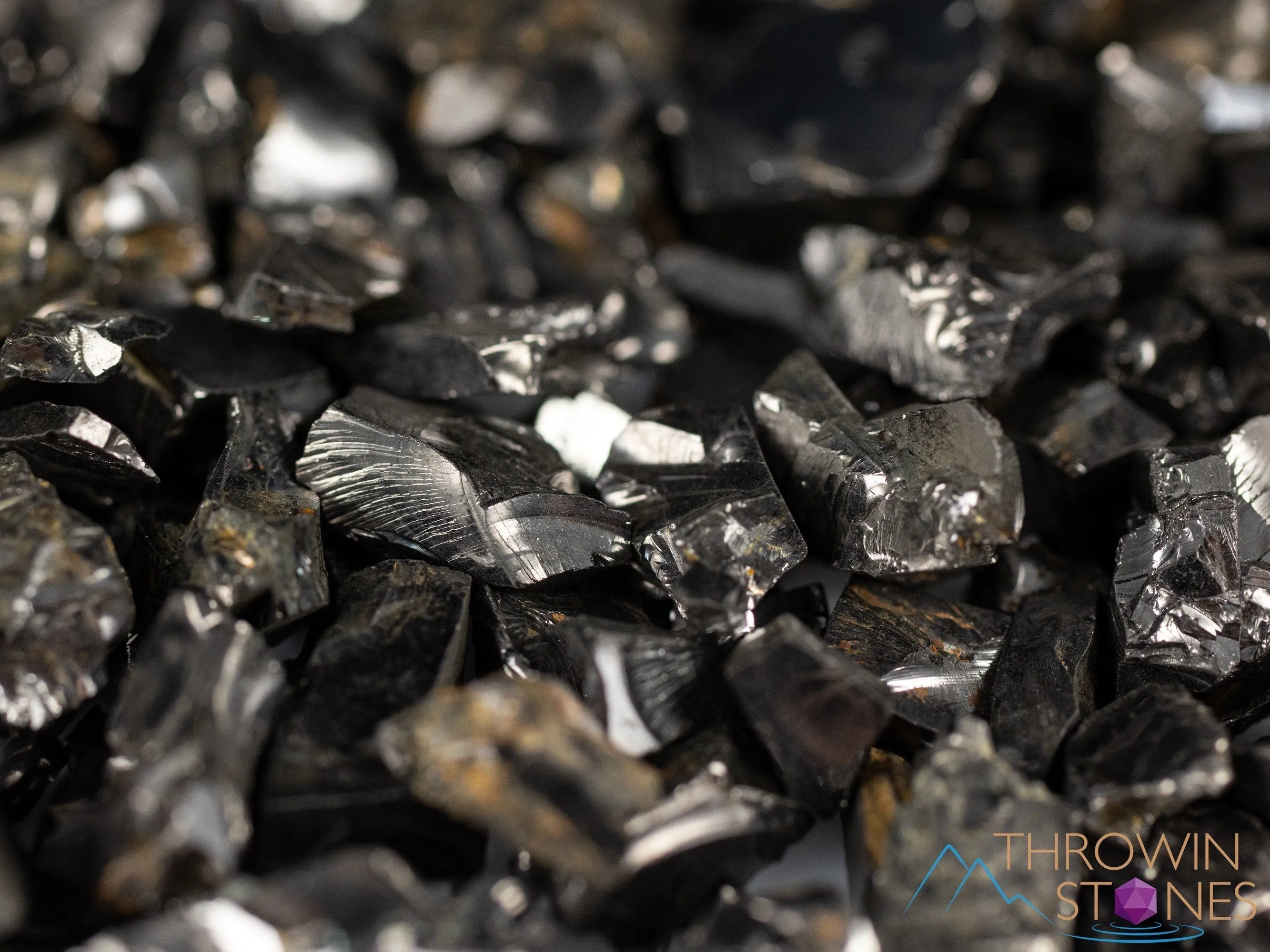 Elite NOBLE SHUNGITE Raw Crystal Chips from Raquirite, Colombia - Home Decor for EMF Radiation Protection, E1729