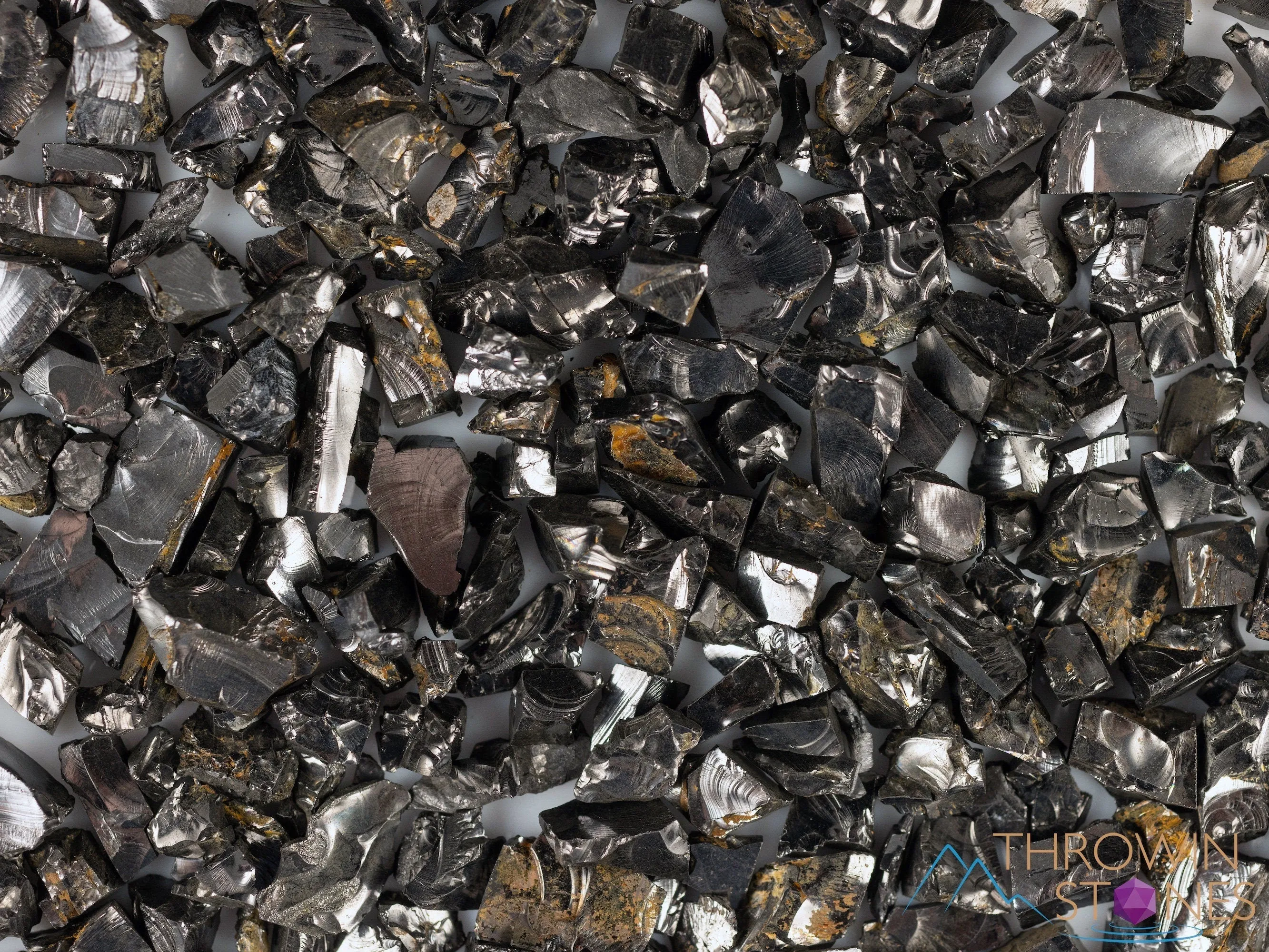 Elite NOBLE SHUNGITE Raw Crystal Chips from Raquirite, Colombia - Home Decor for EMF Radiation Protection, E1729