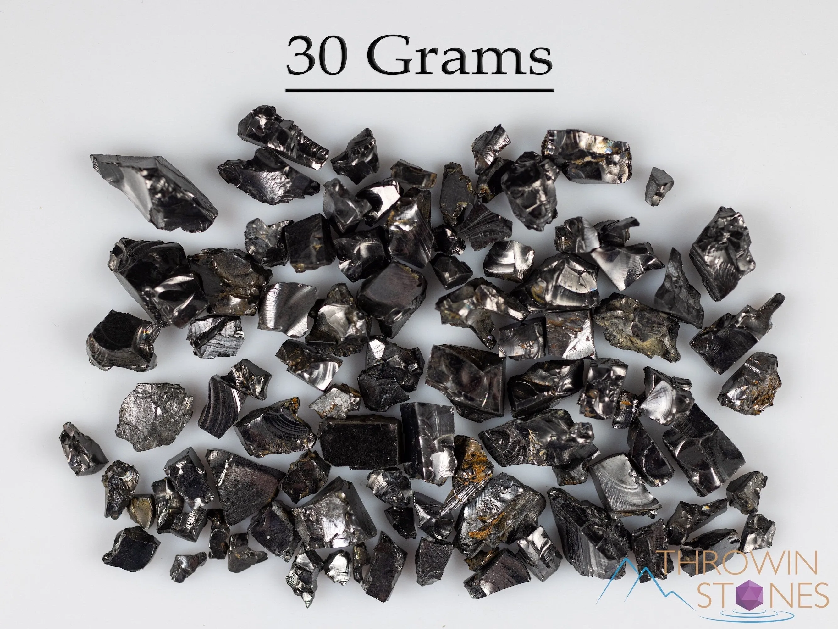 Elite NOBLE SHUNGITE Raw Crystal Chips from Raquirite, Colombia - Home Decor for EMF Radiation Protection, E1729