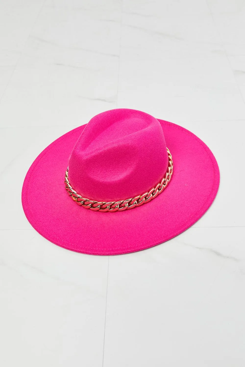 Fame Keep Your Promise Fedora Hat in Pink