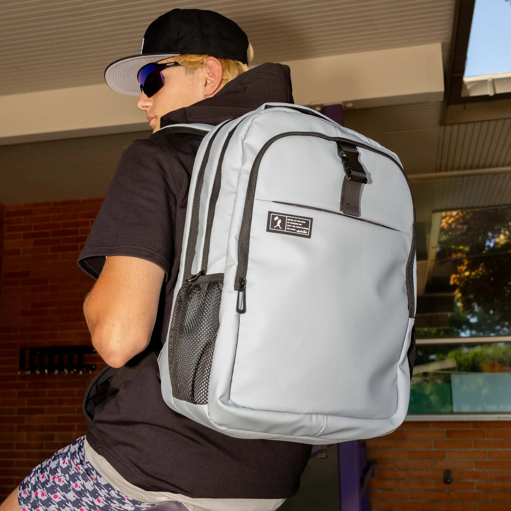 Flag Man No Fear Backpack - Ghost Grey