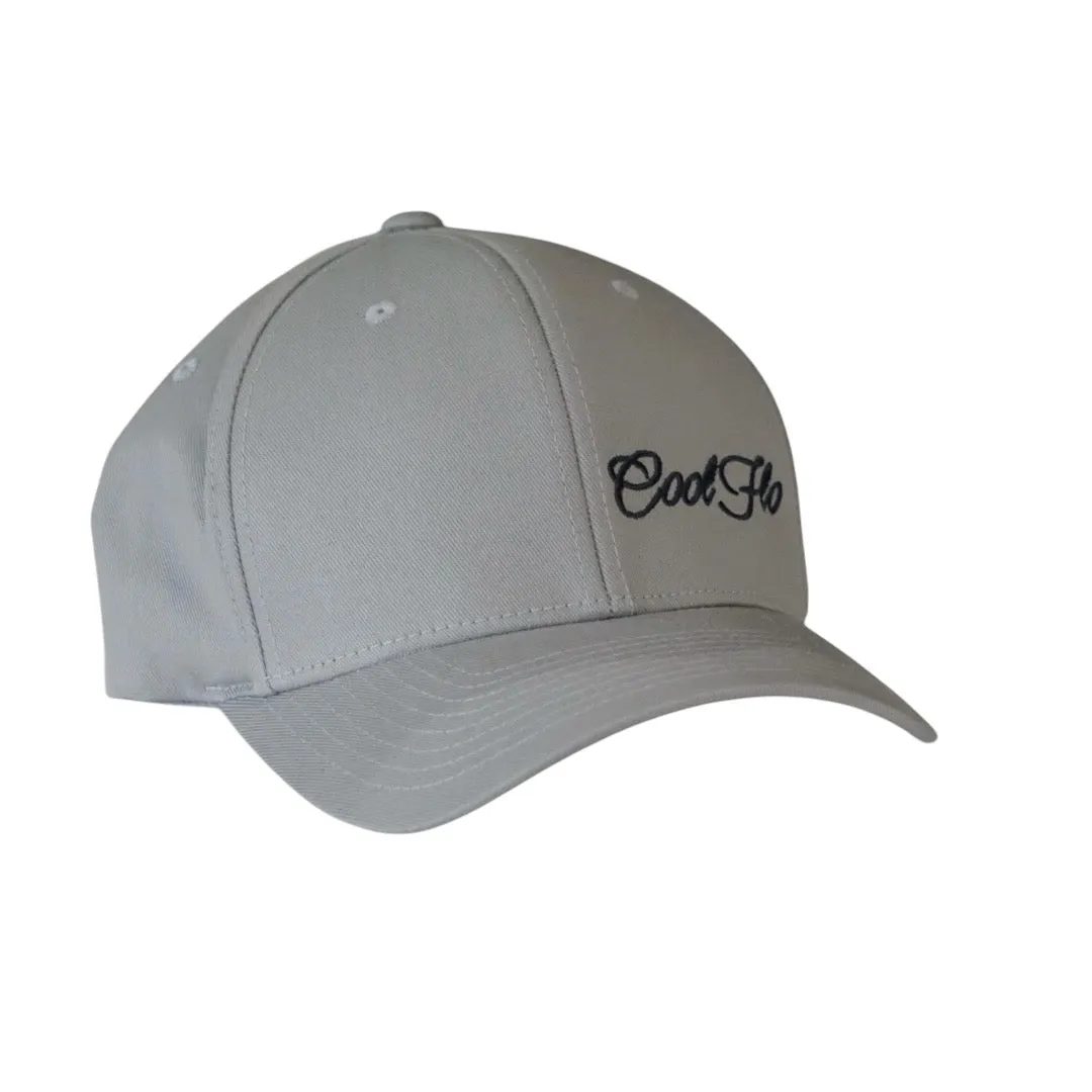 Flexfit Script Baseball Cap - Silver-Grey