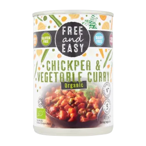 Free and Easy ORG Chickpea & Veg Curry 400g