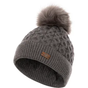 Freja Women's Chunky Knitted Hat in Dark Grey