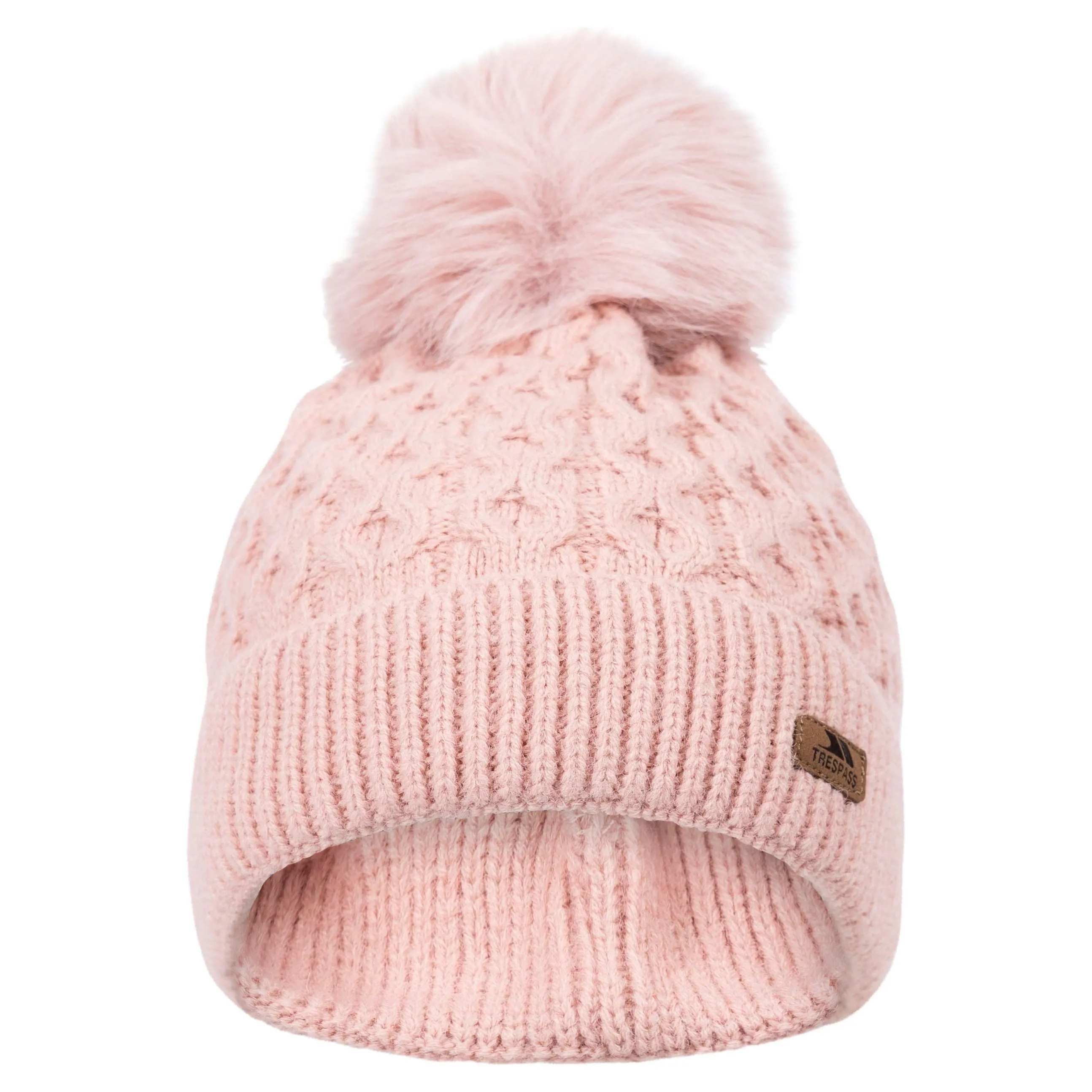 Freja Women's Chunky Knitted Hat in Misty Rose