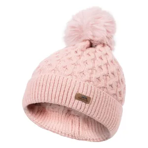 Freja Women's Chunky Knitted Hat in Misty Rose